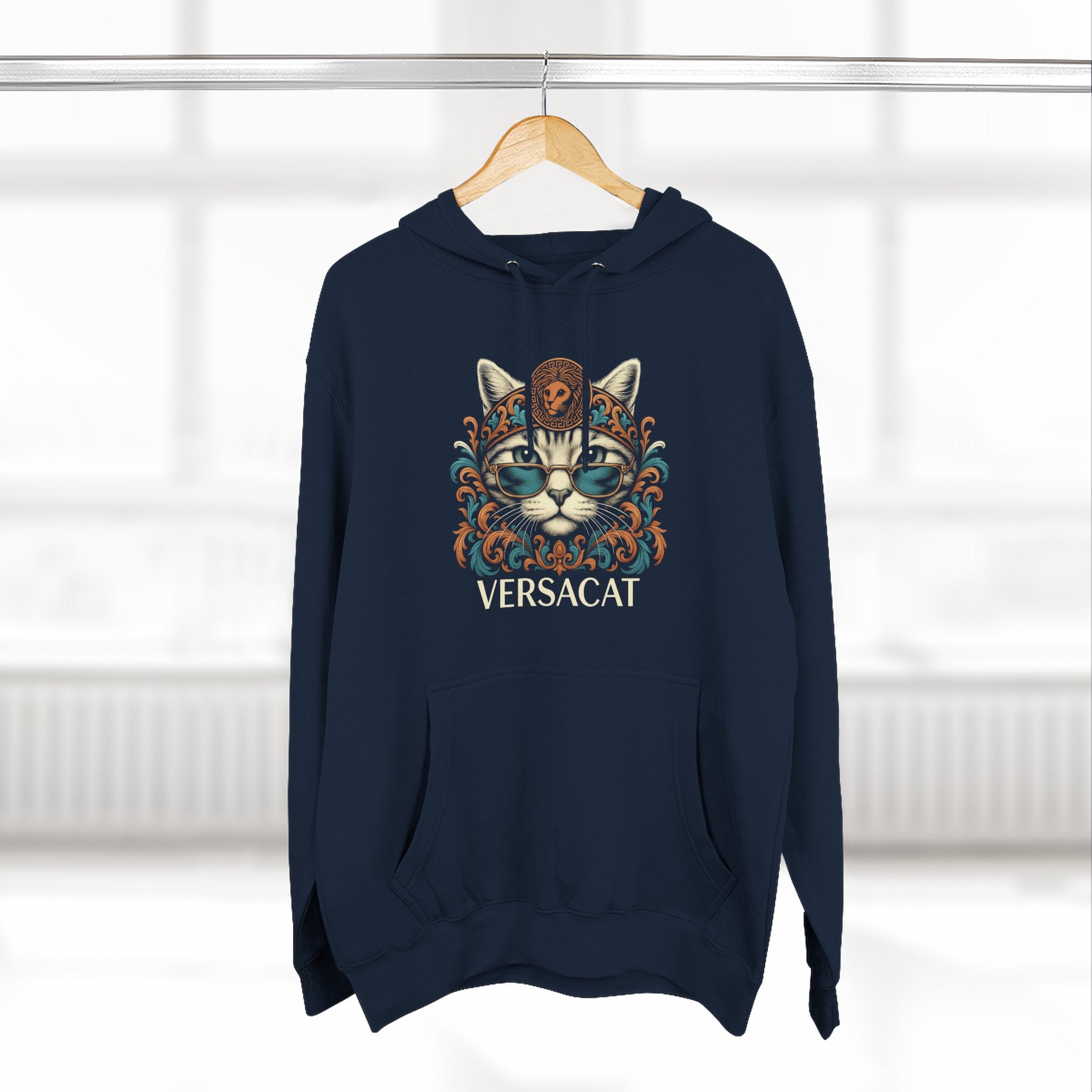 Versacat Baroque Bloom Graphic Hoodie