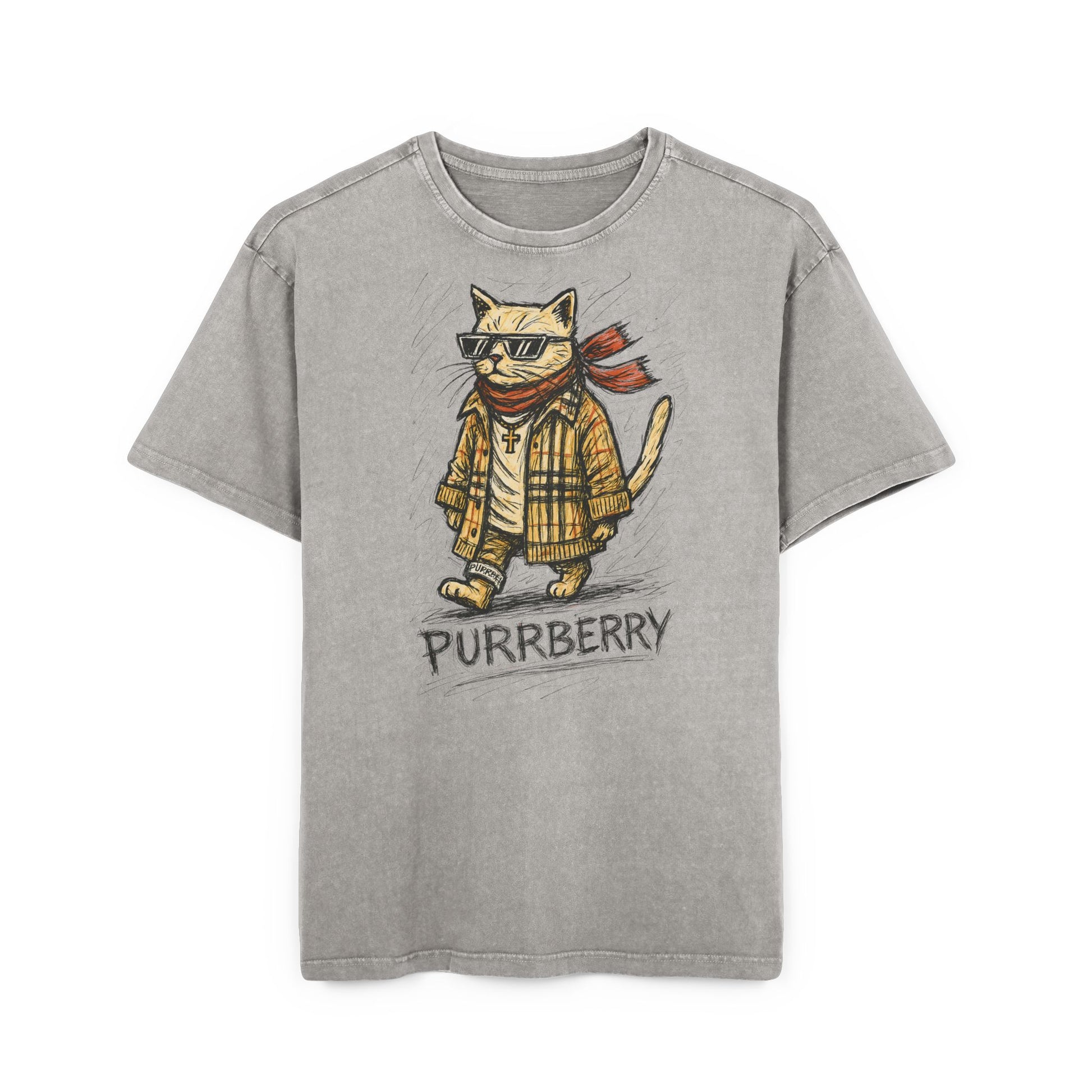 Gift ideas for cat owners,asphalt gray oversized t shirt front view