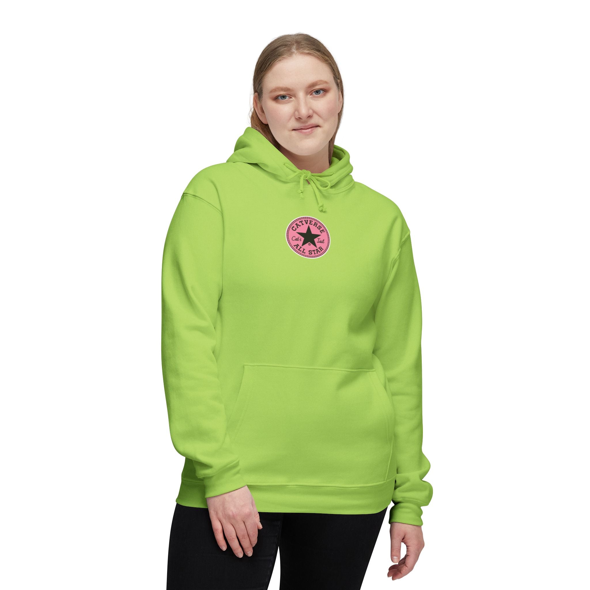 Catverse Chest Logo Apex Kick Cat Graphic Hoodie