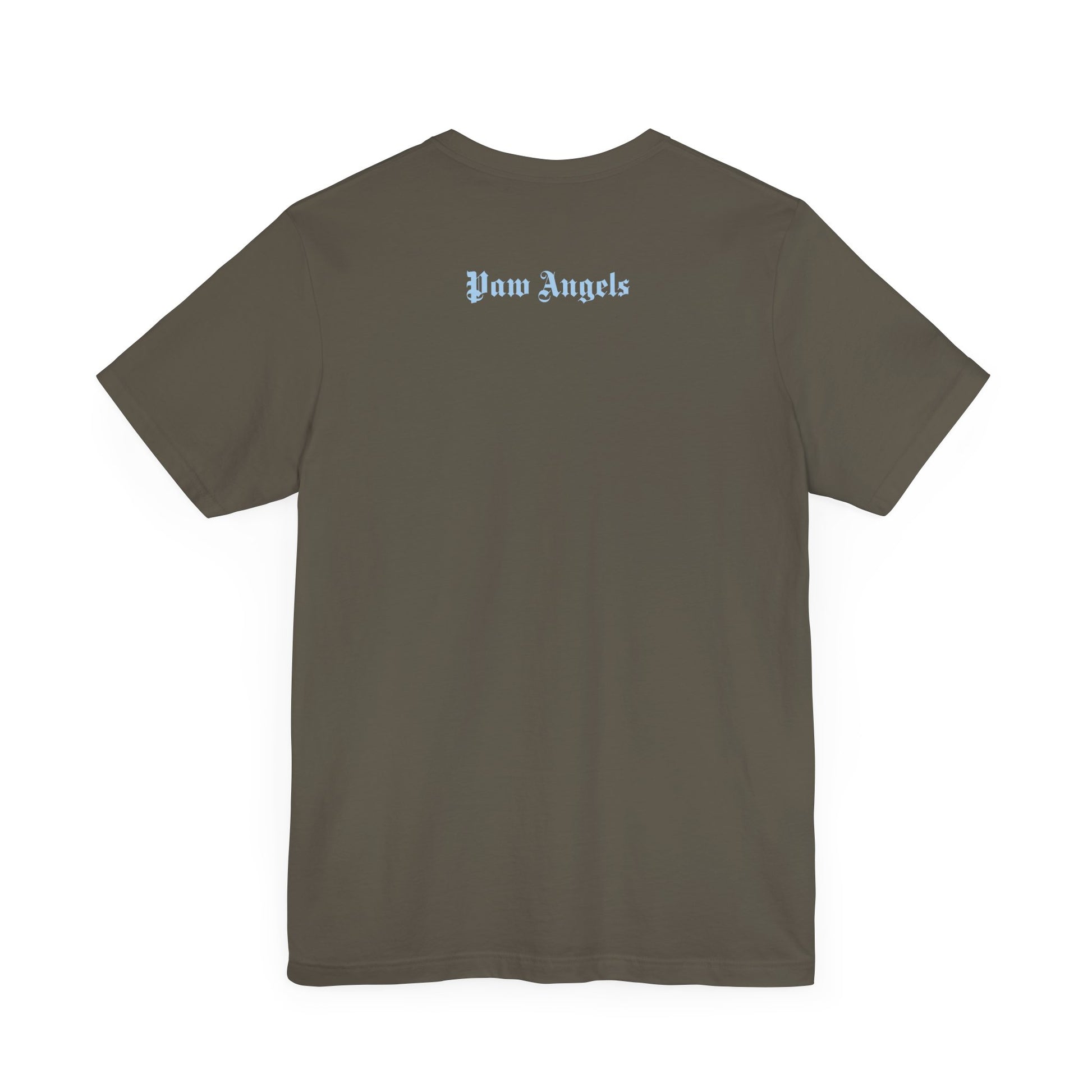Army back print t shirt – Paw Angels Holy Trinity, t shirt cat lover