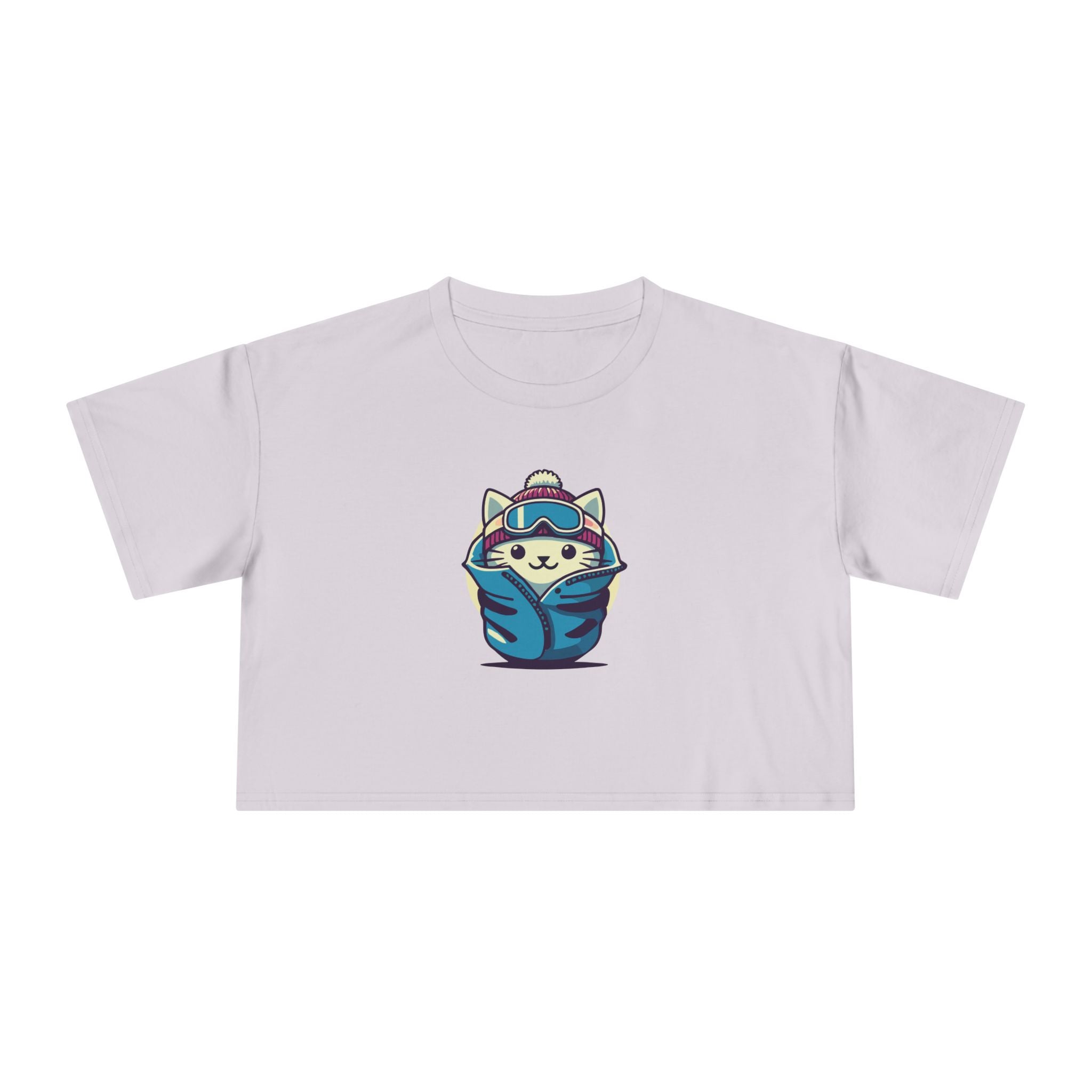 The Cat Face Apres Ski Kitty Women's Crop T Shirt