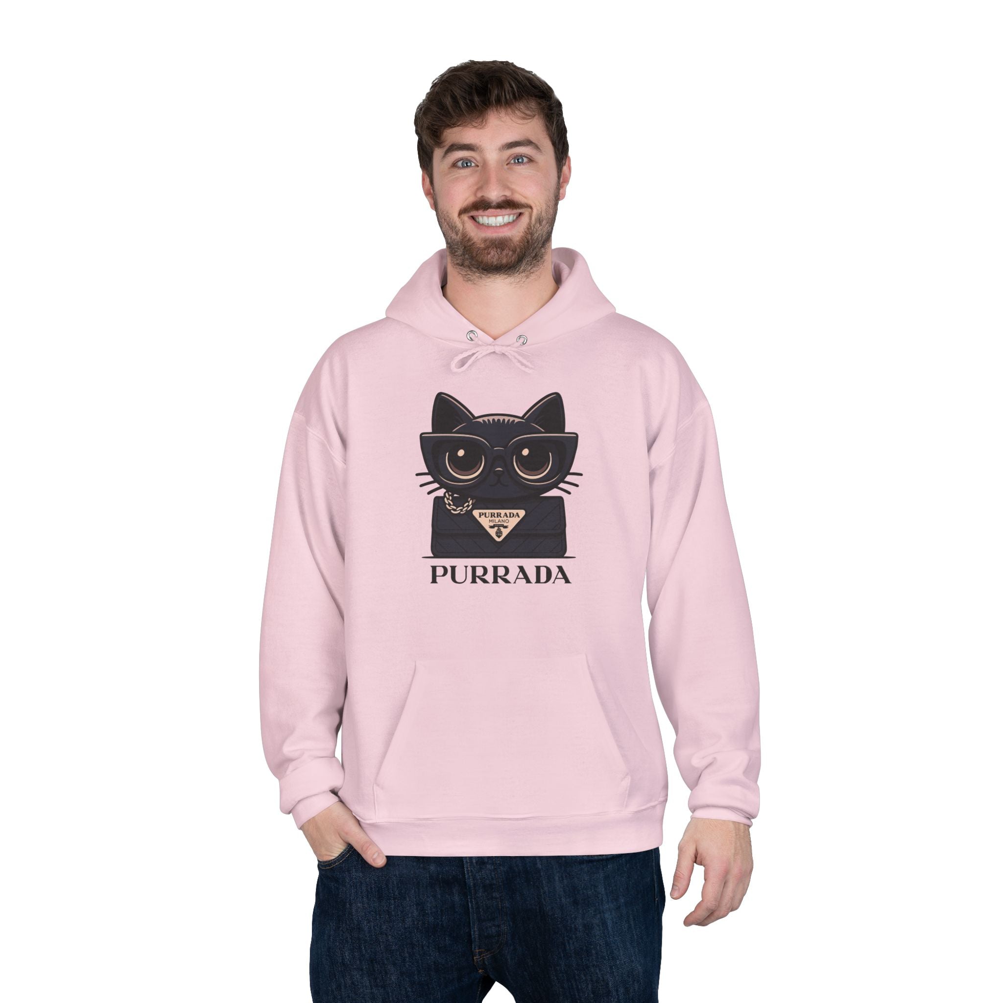 Purrada Noir Bag Cat Graphic Hoodie