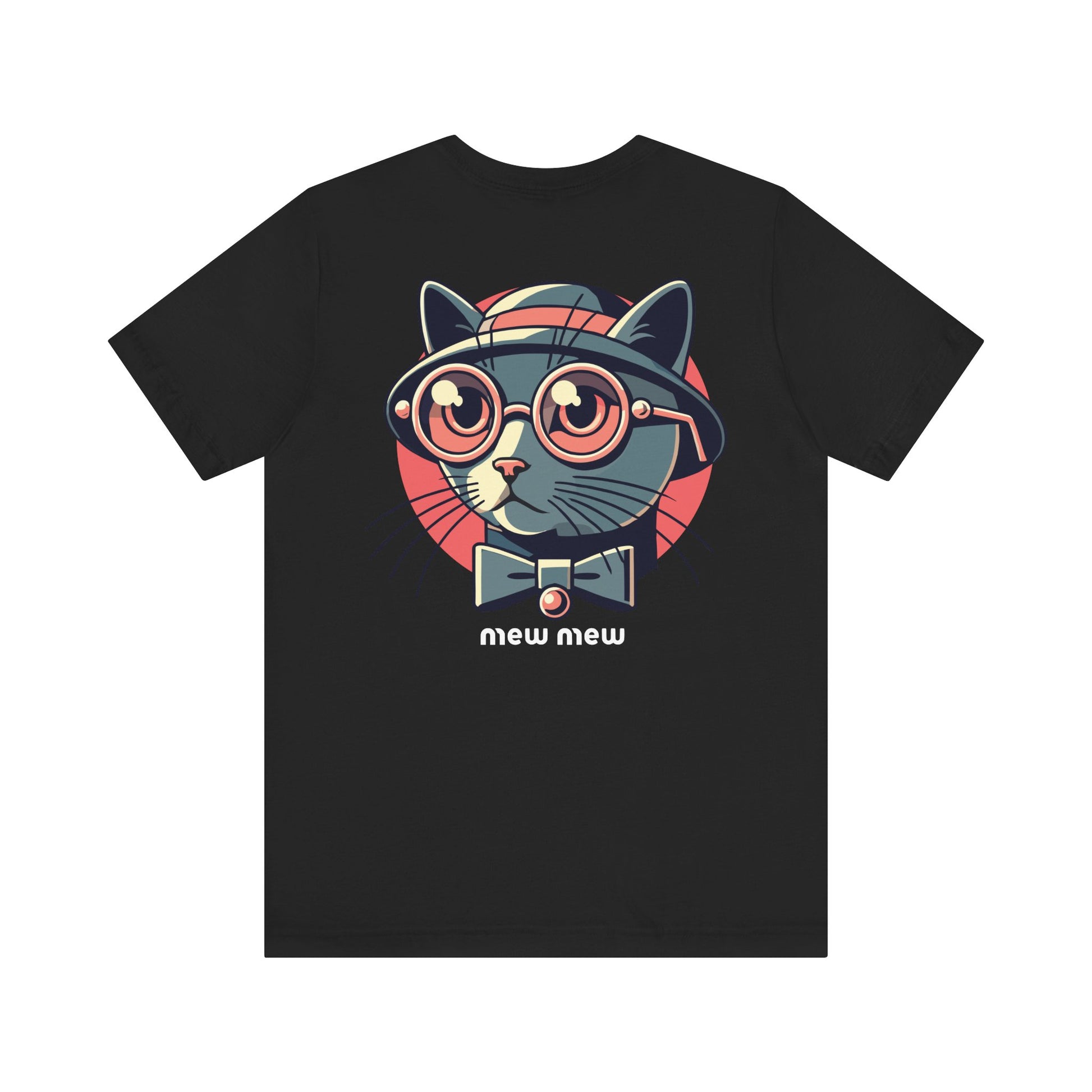 Black Mew Mew Retro Gentlecat Graphic T-Shirt – funny t-shirts womens