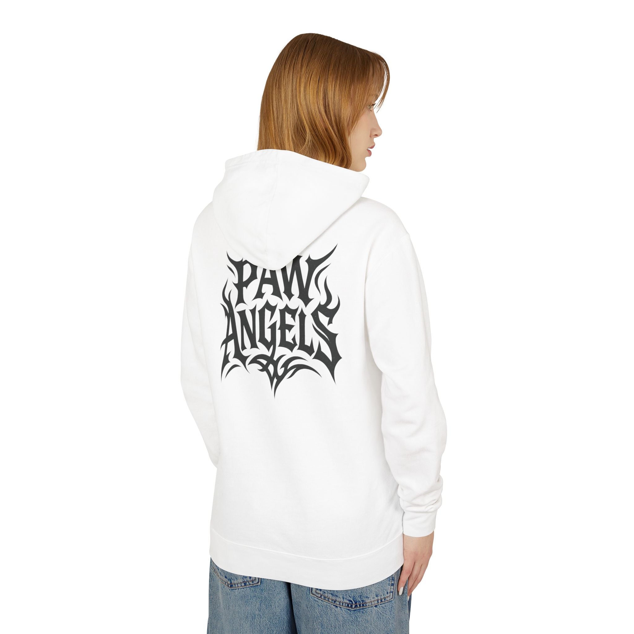 Paw Angels Rebel Angel Cat Graphic Hoodie