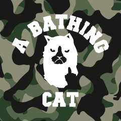 A Bathing Cat logo, parody collection by Mad Cat Cartel