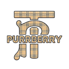 Purrberry logo, parody collection by Mad Cat Cartel