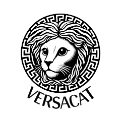 Versacat logo, parody collection by Mad Cat Cartel