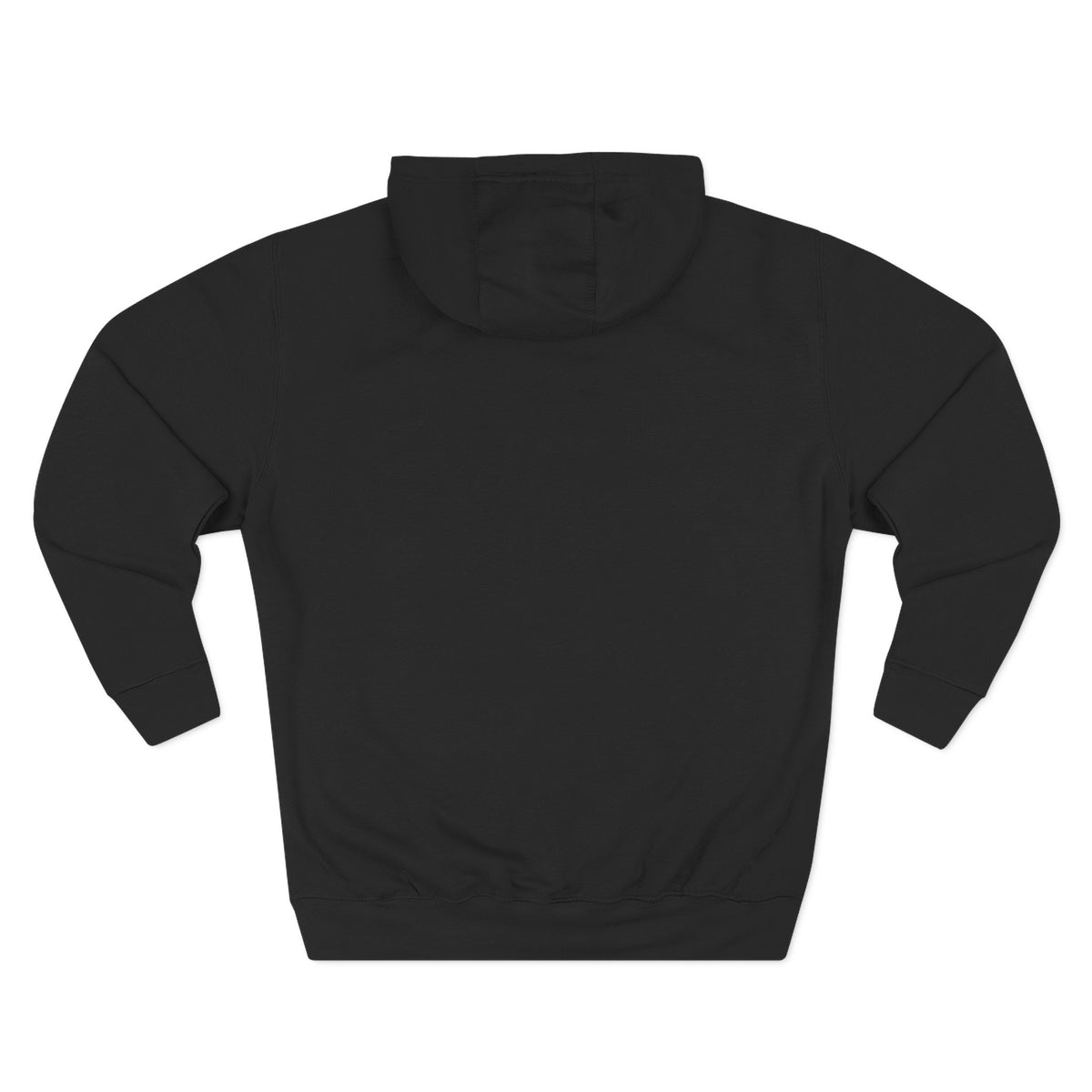 A Bathing Cat Tub Rage Graphic Black Hoodie, back view