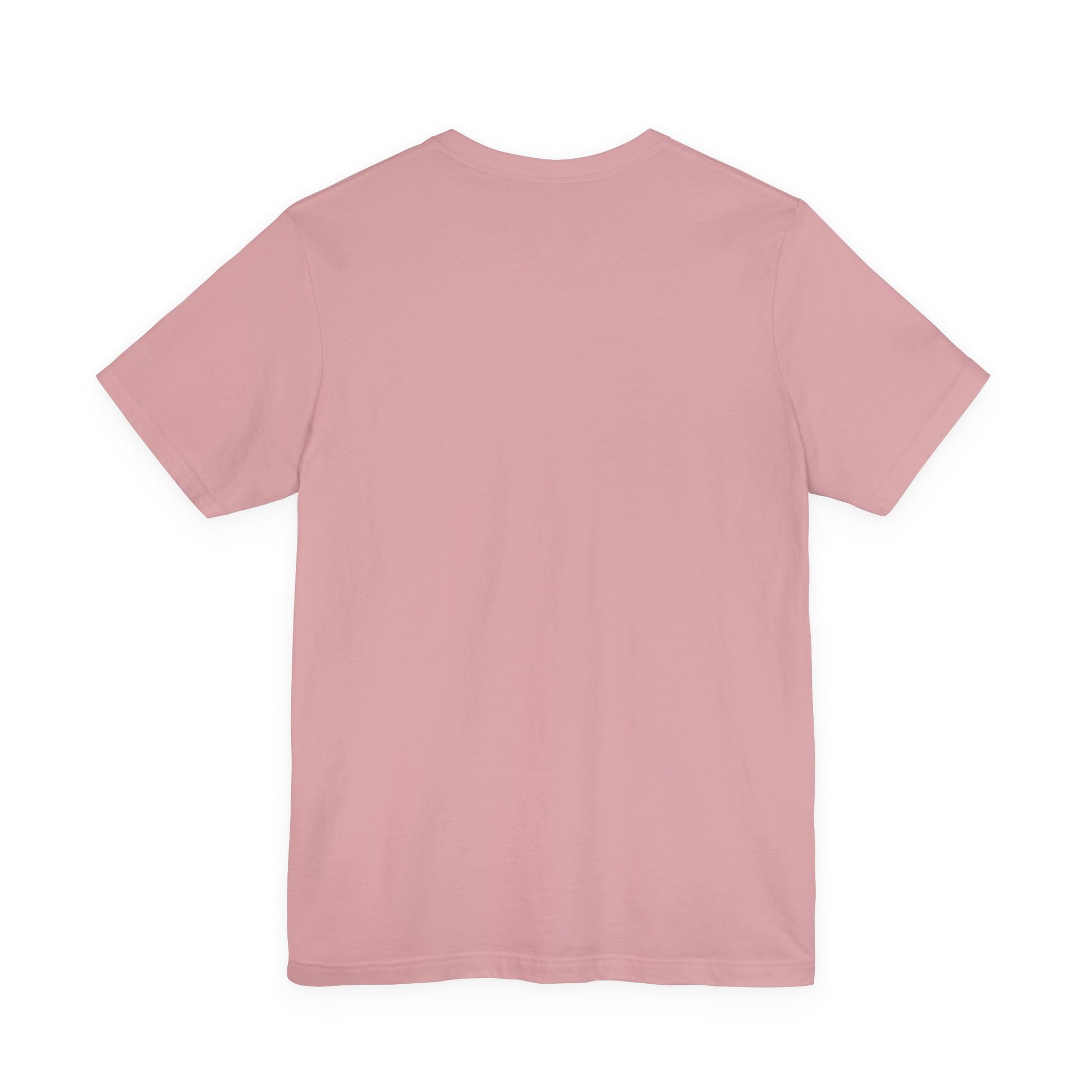 flat lay of pink orchid Adicats tee, casual cotton t shirt for cat lovers