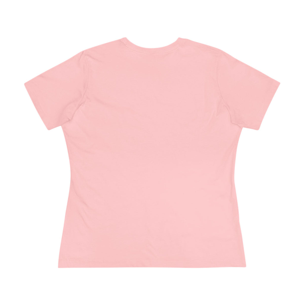 Chewnel Purse Snatcher Cat Graphic Women's T-Shirt in pink, back view