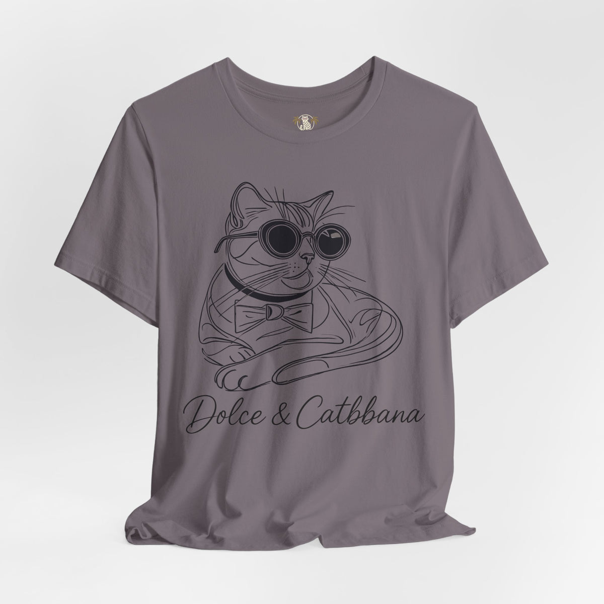 Dolce & Catbbana Signature Sketch T-Shirt in storm, flat lay