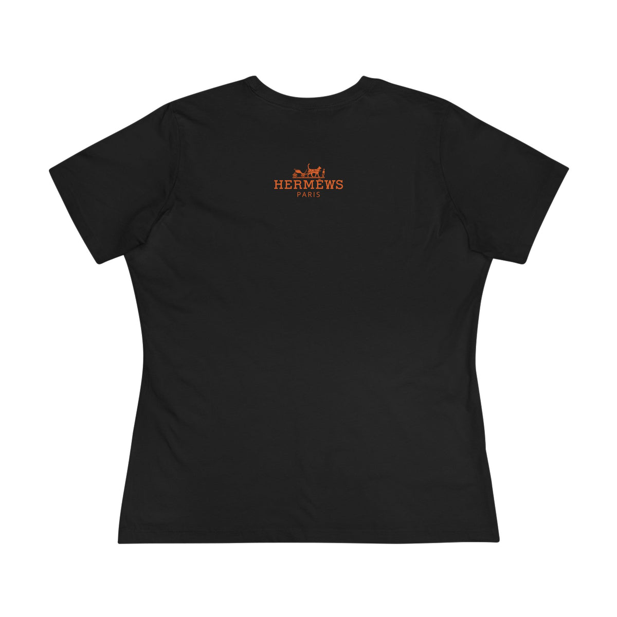 Hermèws Paris Birkin Cat Women's Graphic T-Shirt in black, back view