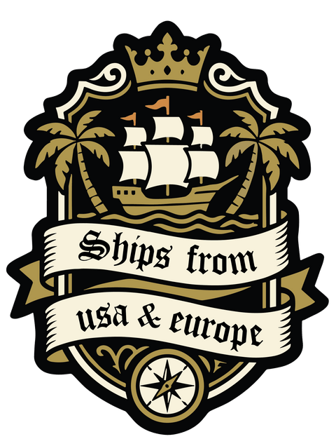 shipping from USA and Europe badge for Mad Cat Cartel