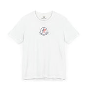 Meowcler Essentials Chest Logo T-Shirt in white, front view