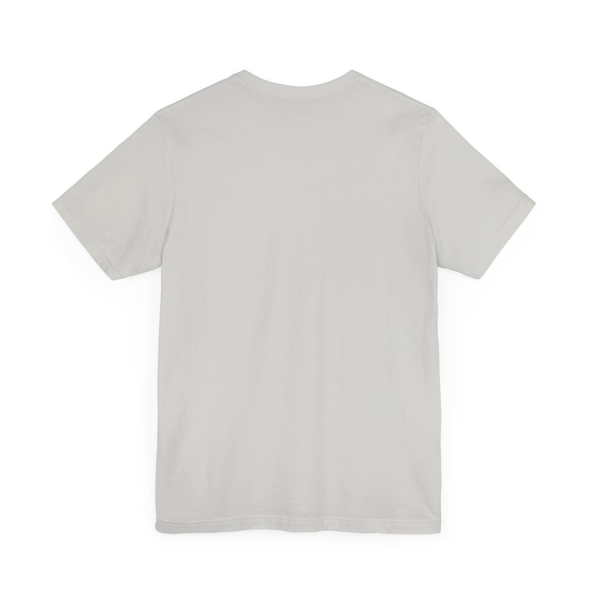 Meowke Essentials Chest Logo T-Shirt in silver, back view