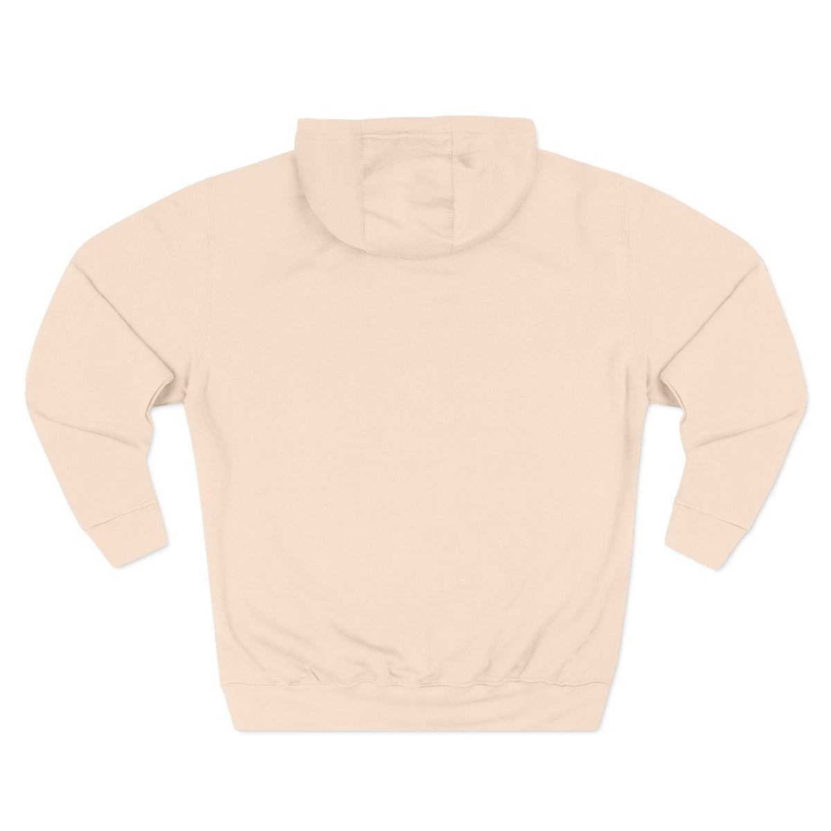 Meowschino Teddy Hug Cat Graphic Hoodie in pale pink, back view