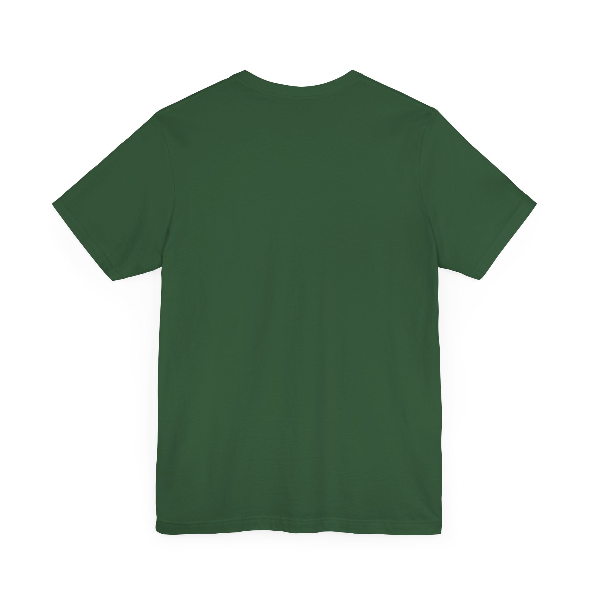 Mewcci Iconic Box Graphic T-Shirt in evergreen, back view