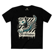 Off-Whisker Phantom Pounce Graphic T-Shirt in black, front view