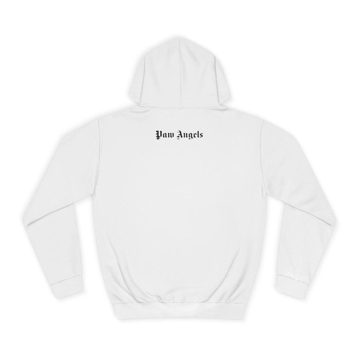Paw Angels Spray Cat Graphic Hoodie in arctic white, back view