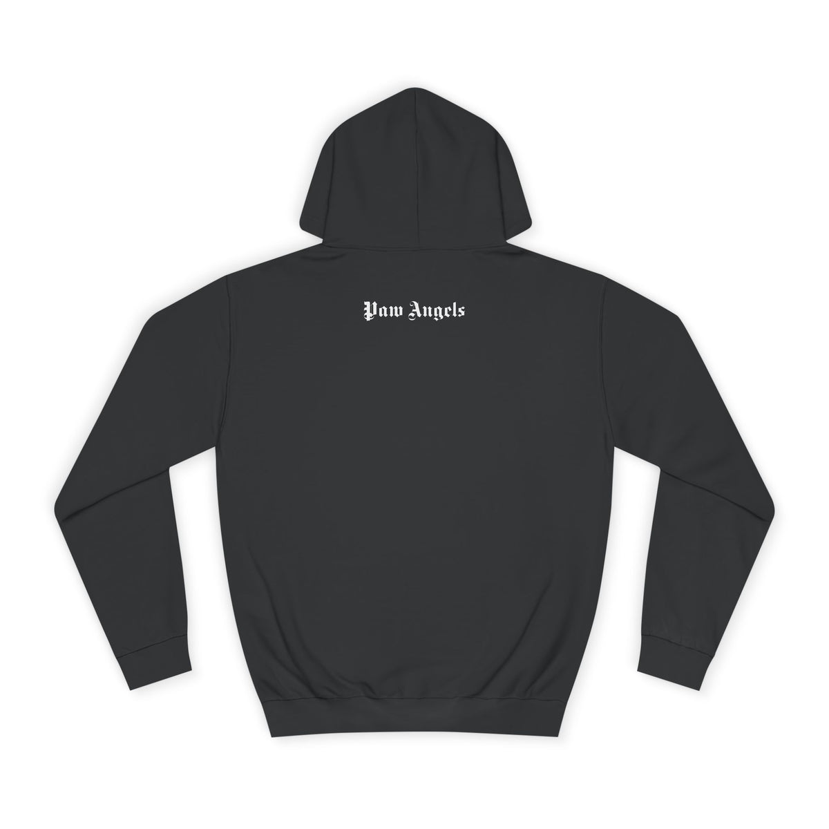 Paw Angels Spray Cat Graphic Hoodie in jet black, back view