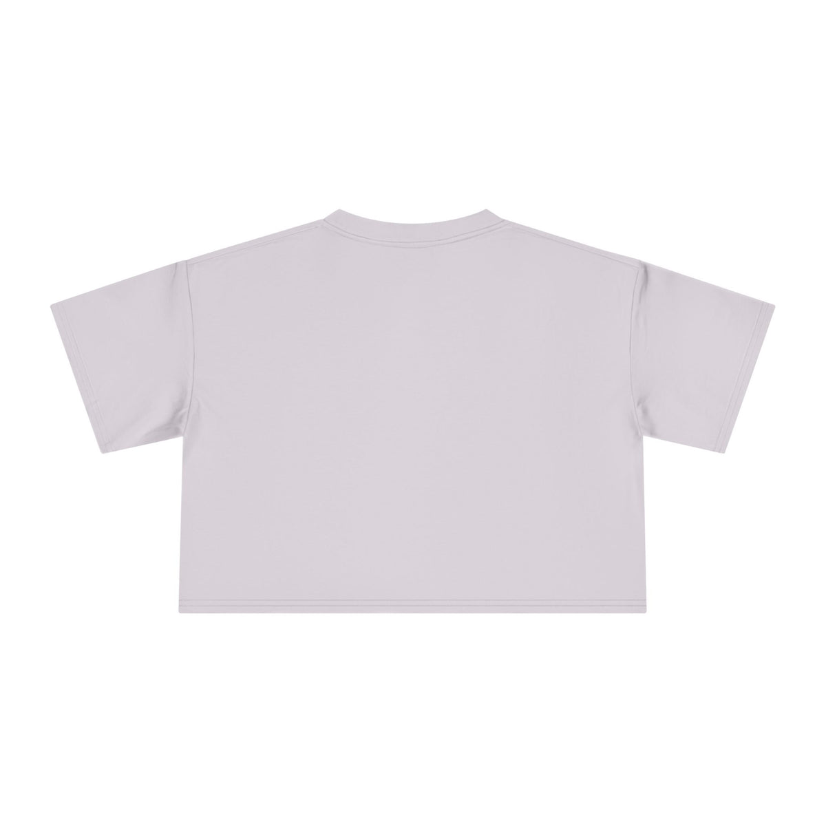 Purrada Noir Bag Cat Graphic Women's Crop Tee in orchid, back view
