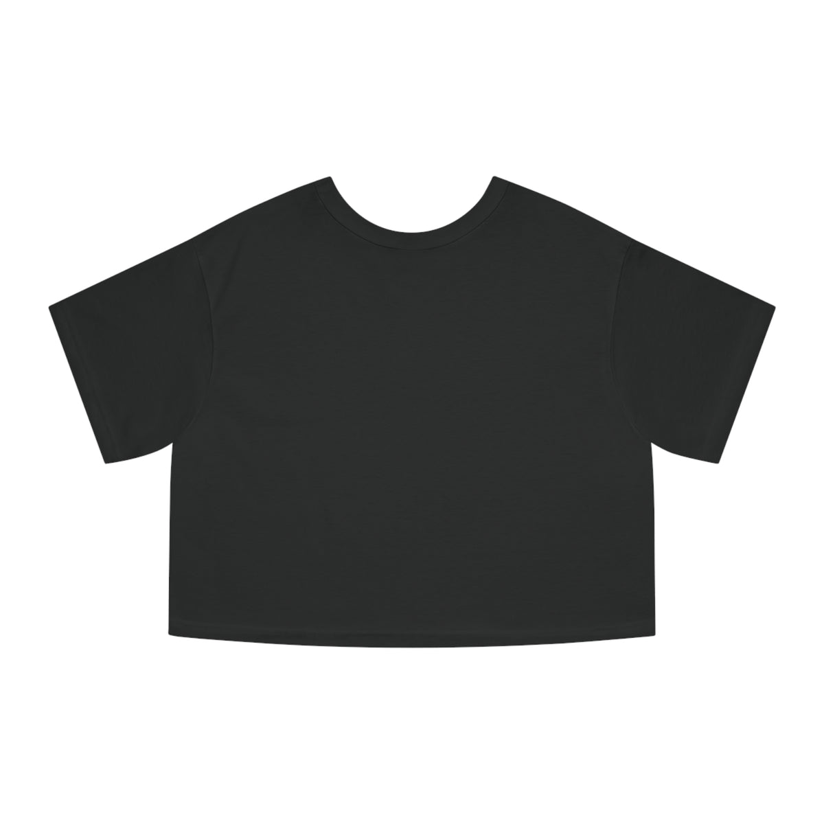 Purrada x Champion Feline Elegance Women's Cropped Top in black, back view