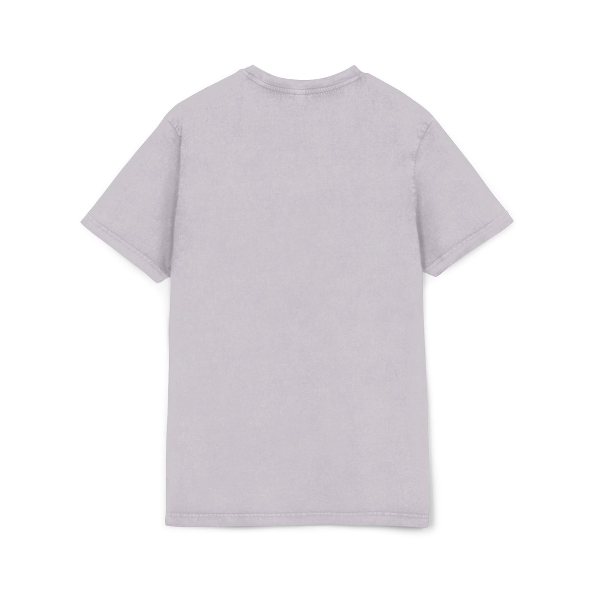 Spurreme Angry Fluffy Loaf Kitty Sketch Graphic Acid Washed T-Shirt in soft lilac, back view