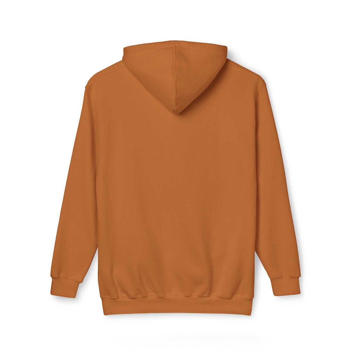 Spurreme Angry Fluffy Loaf Kitty Sketch Graphic Hoodie in caramel brown, front view