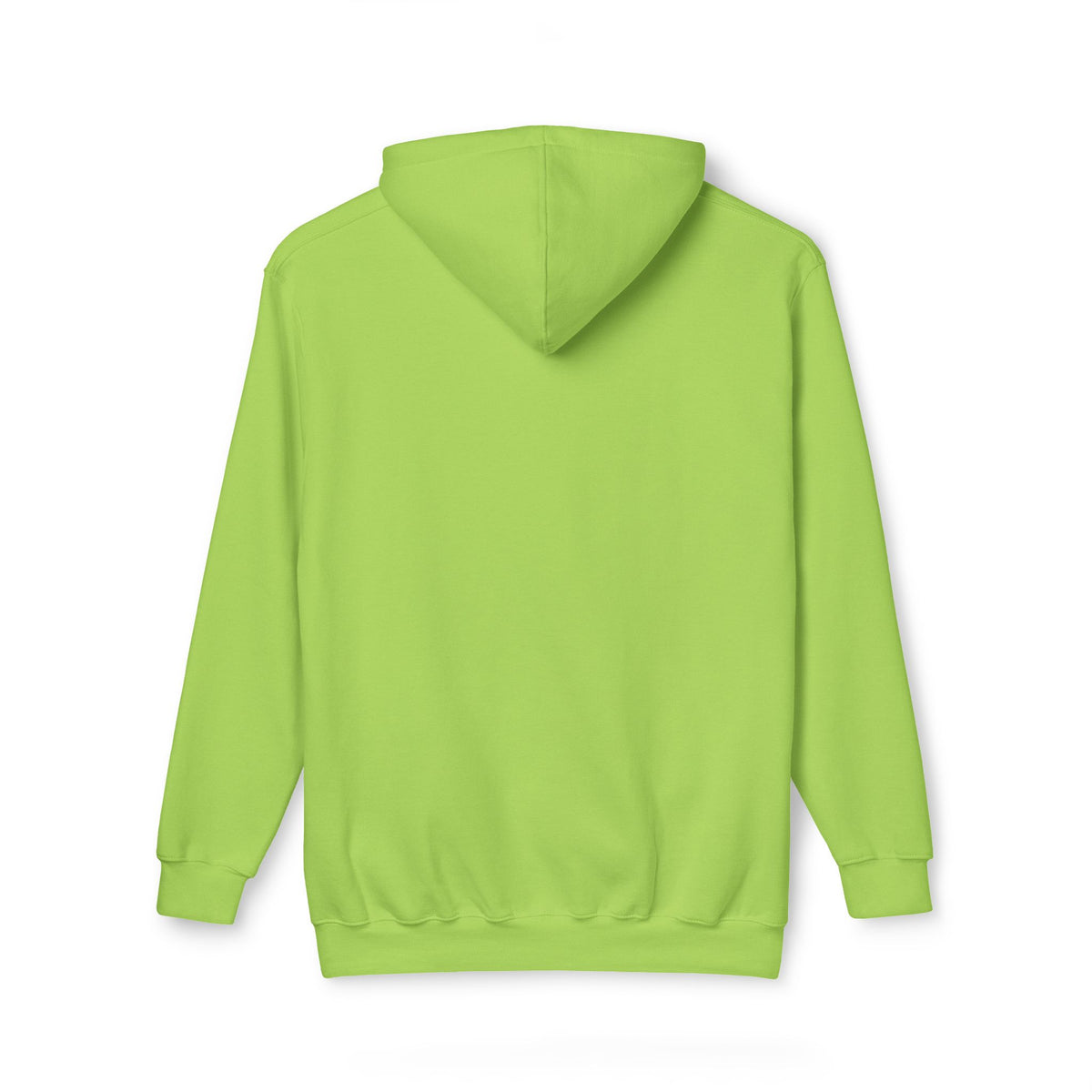 Spurreme Angry Fluffy Loaf Kitty Sketch Graphic Hoodie in lime green, front view