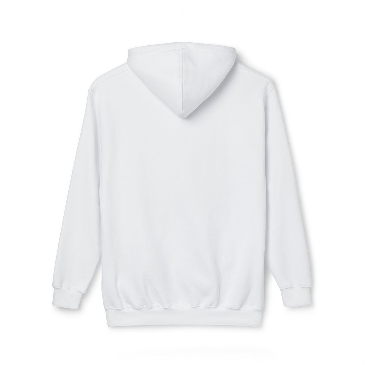 Spurreme Angry Fluffy Loaf Kitty Sketch Graphic Hoodie in white, front view
