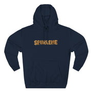 Spurreme Box Addict Cat Graphic Hoodie in navy, front view