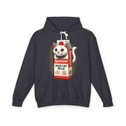 Spurreme Mad Cat Organic Milk Hoodie in black, front view
