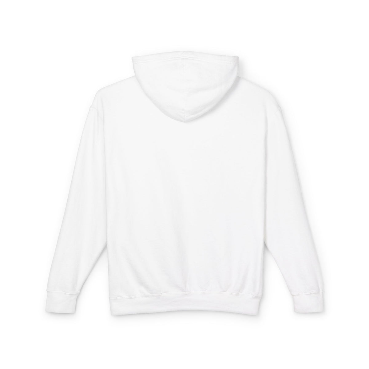 The Cat Face The North Meow Hoodie in white, back view