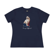 Tommy Hilficat The Sitting Icon Women's T-Shirt in navy, front view