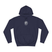 Versacat Chest Logo Cat Graphic Hoodie in oxford navy, front view